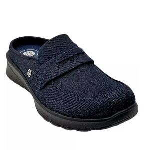Bzees Georgia Women's Washable Sparkle Knit Mule Navy Womens 6M